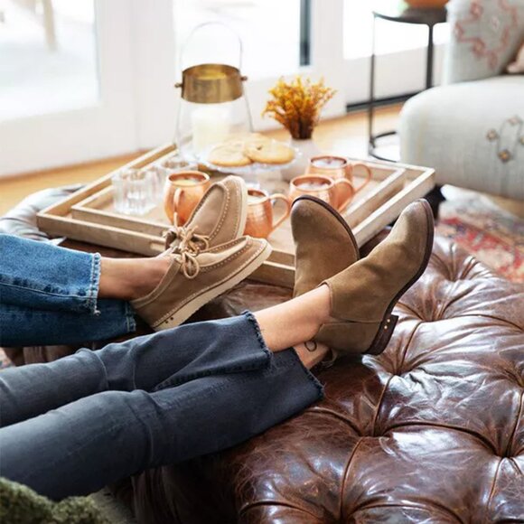 NEW Beeks Towhee Leather Booties Stone for women 1065mn - Picture 11 of 12